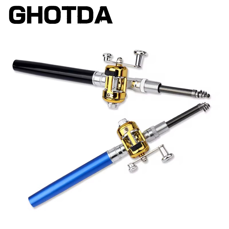 Portable Pocket Telescopic Mini Fishing Pole Pen